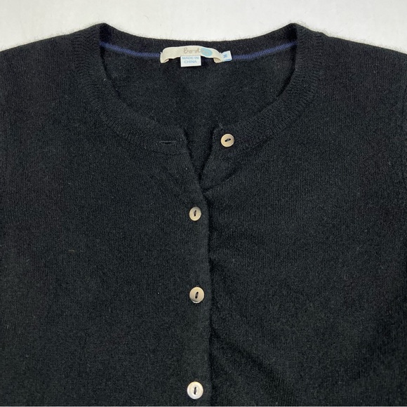 Boden 100% Cashmere Black Button Up Cardigan Sweater Women’s Medium - Picture 3 of 9